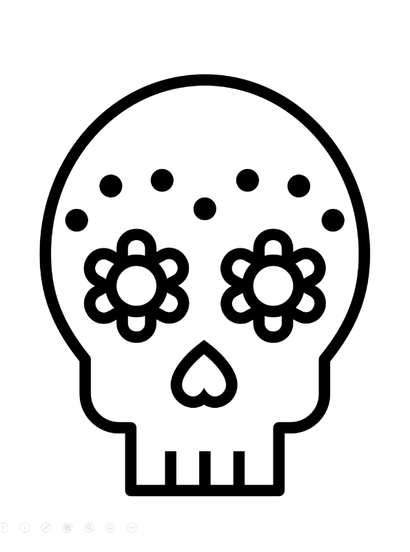 Kids-n-fun.com | Coloring page Shapes holidays sugar skull